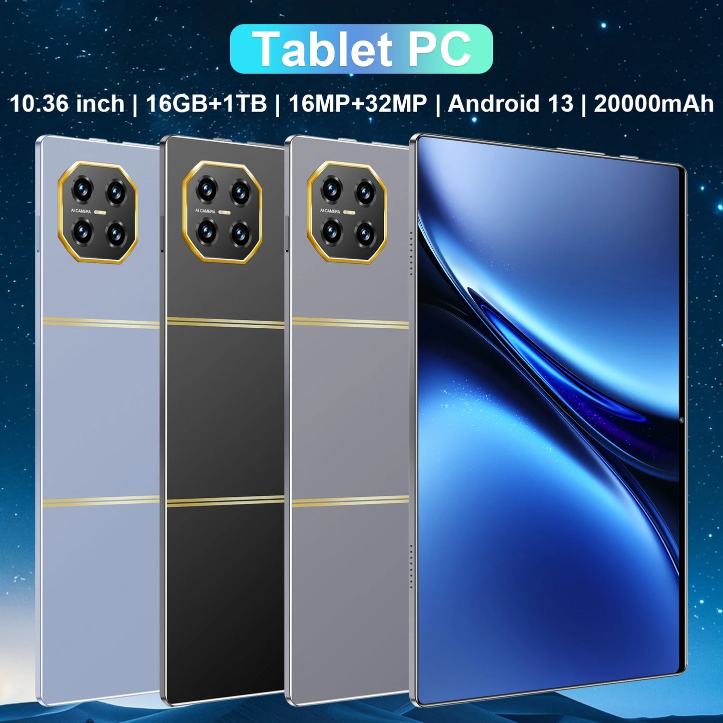 2025 Original Tablet Android14 Snapdragon888 11Inch HD 16GB+1TB 12000mAh 5G Dual SIM Bluetooth WiFi GPS Tables