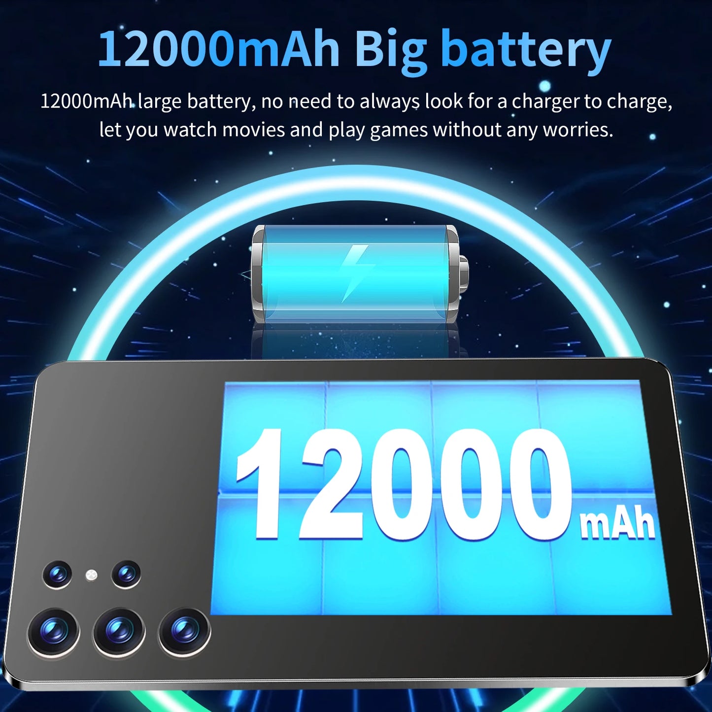 2025 New 10.36Inch Original Tablet 16GB Ram 1TB Rom Android13.0 Dual SIM 10 Core 12000mAh Bluetooth WIFI 5G Network Tablet PC