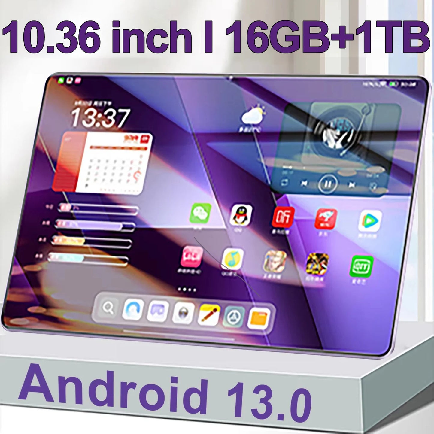 2025 New 5G Global Version Tablet 16GB RAM 1TB ROM 10.36 Inch tablet Android 13.0 Pad 10 CoreTablet PC Dual Wifi Dual SIM Card