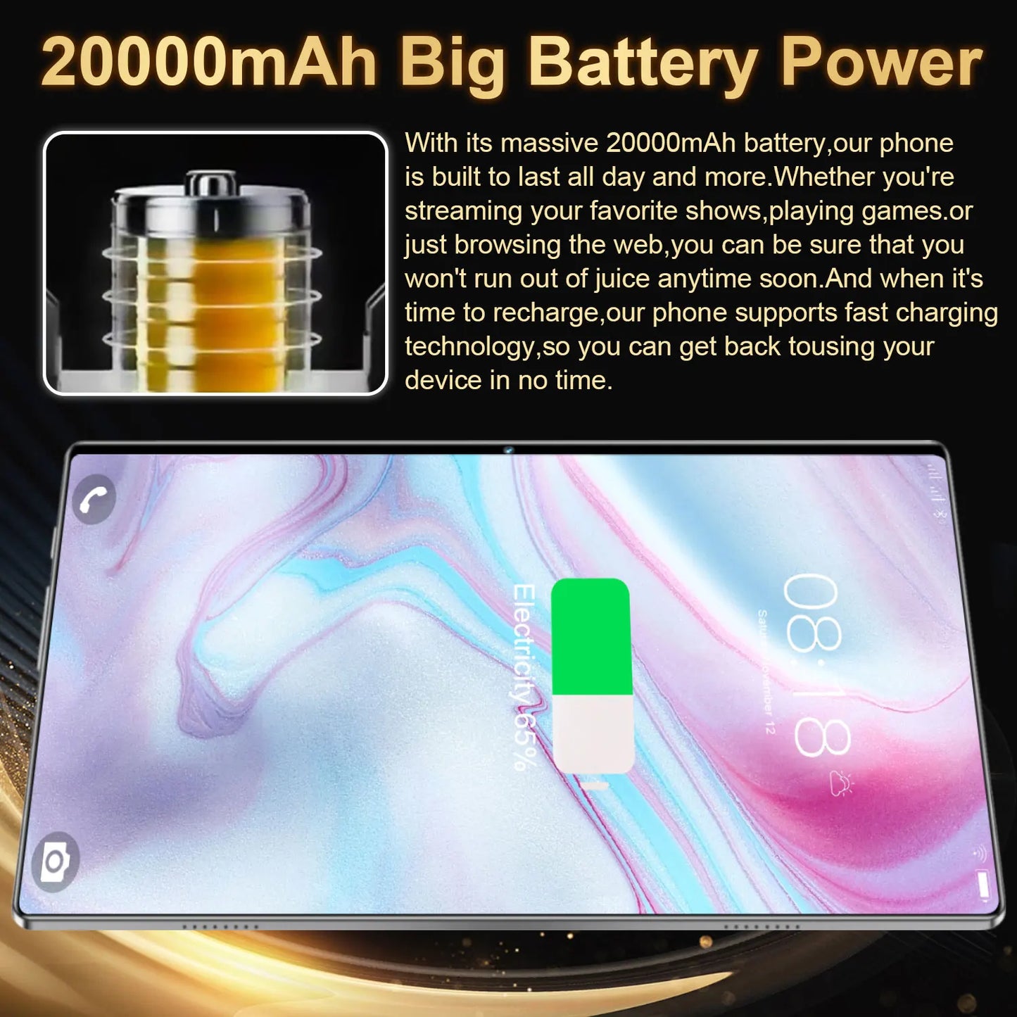 2025 Original Tablet Android14 Snapdragon888 11Inch HD 16GB+1TB 12000mAh 5G Dual SIM Bluetooth WiFi GPS Tables