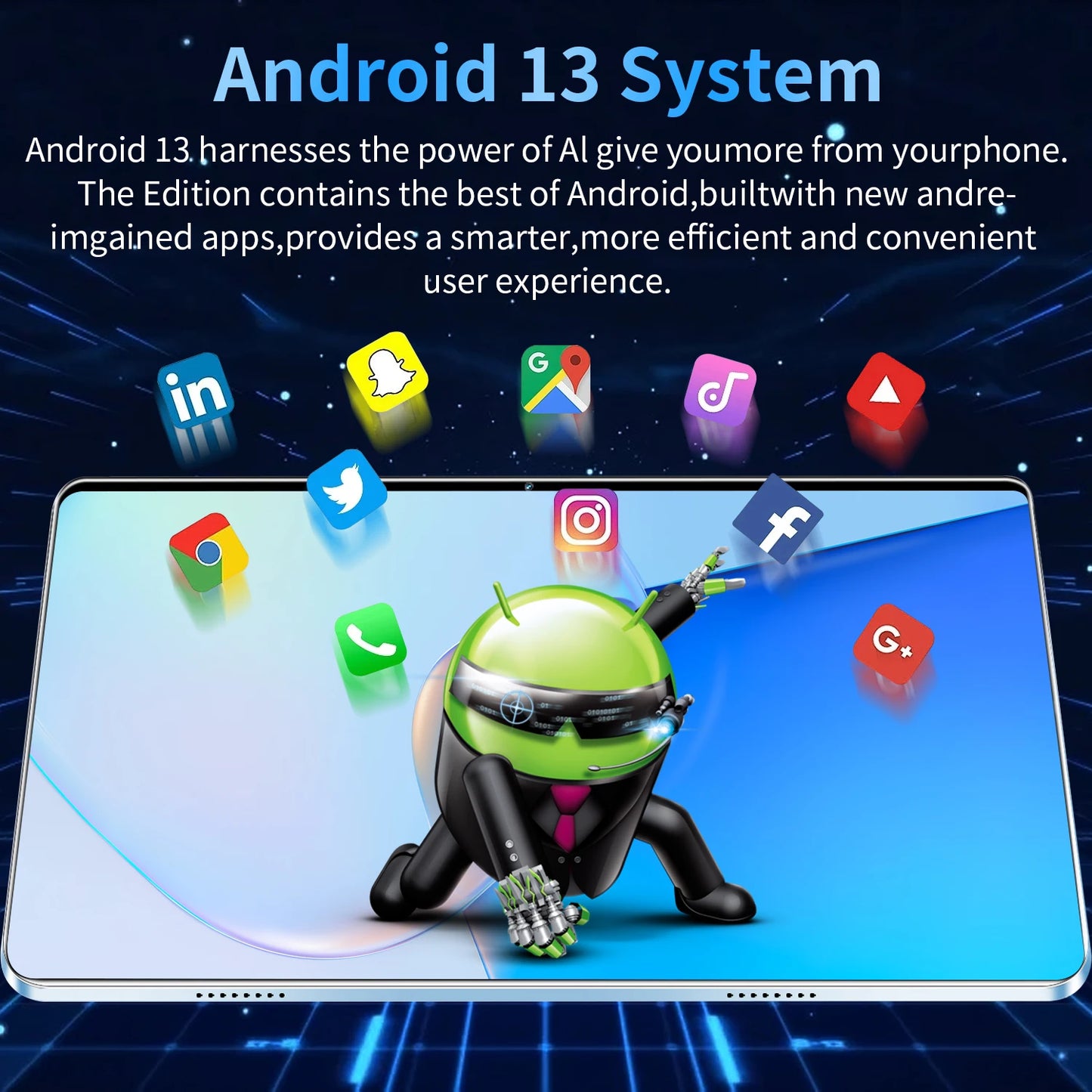 2025 New 10.36Inch Original Tablet 16GB Ram 1TB Rom Android13.0 Dual SIM 10 Core 12000mAh Bluetooth WIFI 5G Network Tablet PC