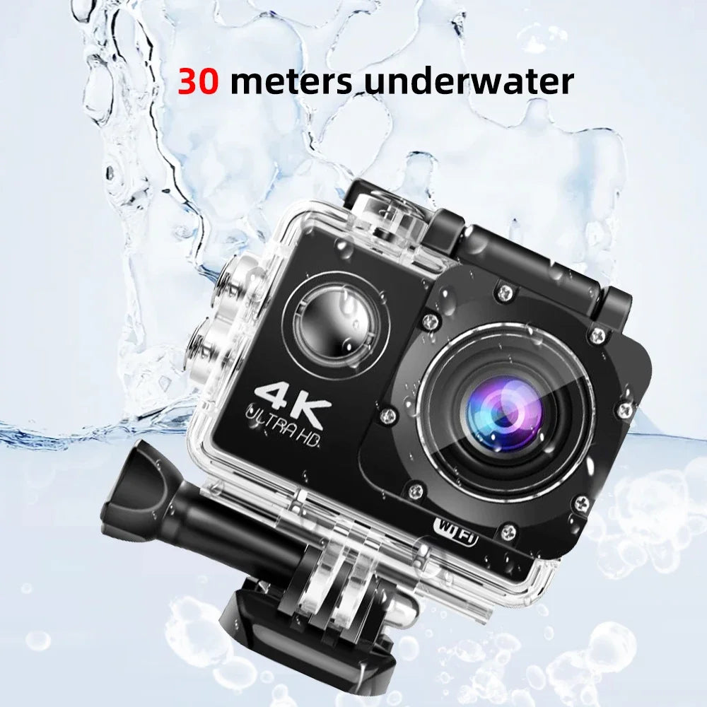 Ultra HD 4K/30fps WiFi 2.0-inch 170D Waterproof Helmet Video Recording Cameras Sport Cam With Remote Control Action Camera