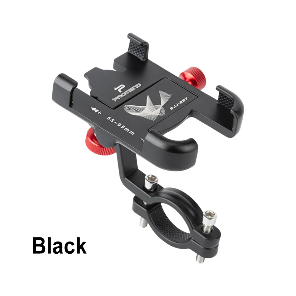 Bicycle Motorcycle Phone Holder Aluminum Handlebar Bike Phone Mount Adjustable Non-Slip for iPhone 13 12 11 Samsung S22 S21