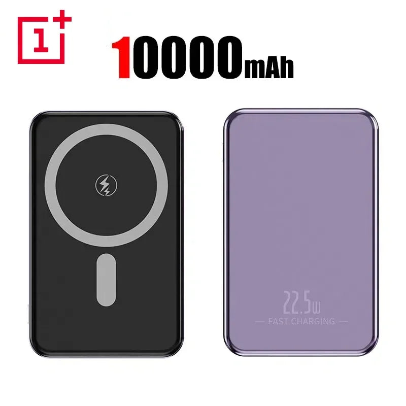OnePlus 50000mAh Magnetic Power Bank Magnet Wireless Ultra Slim Fast Charge Auxiliary Battery Charging For IPhone Samsung Xiaomi