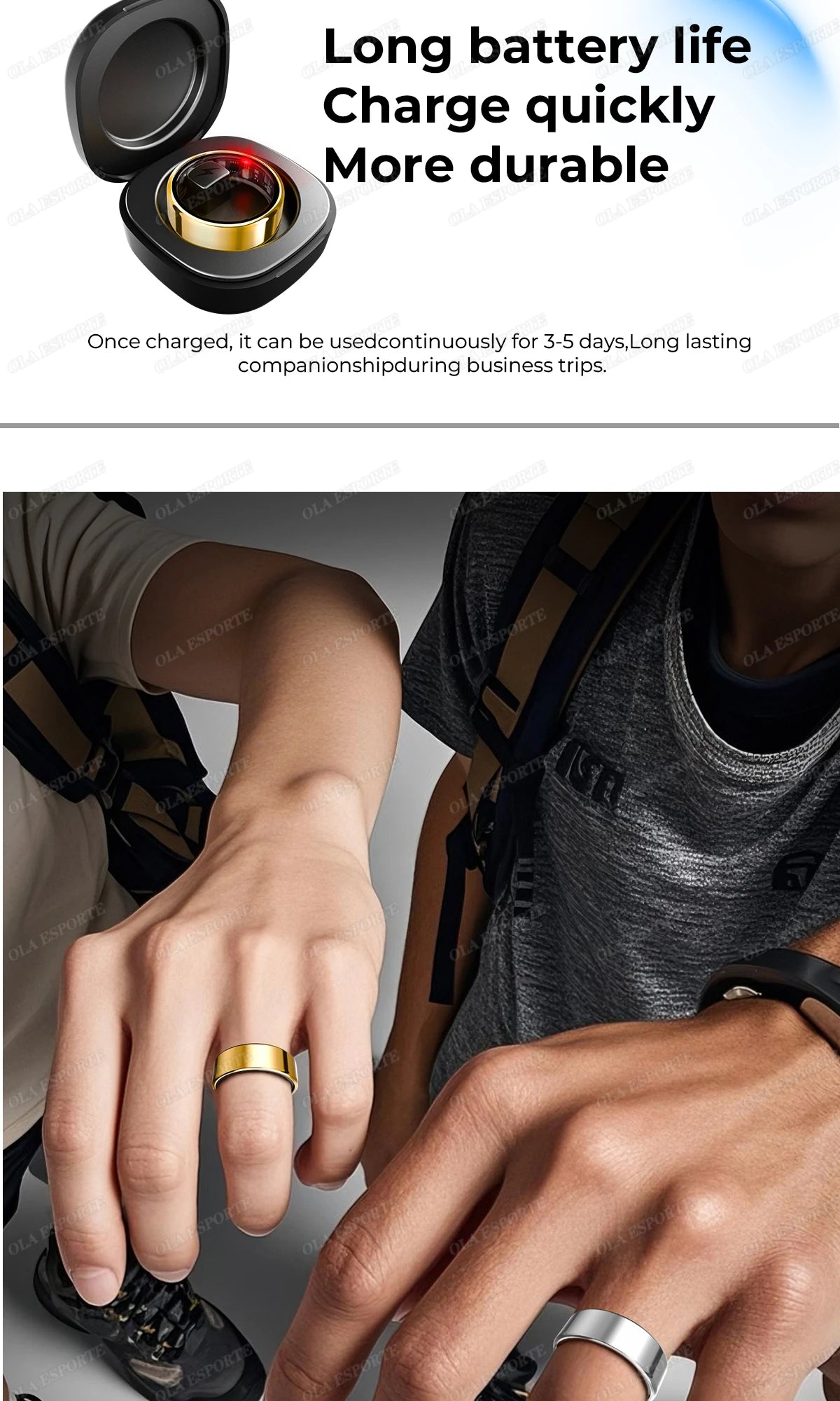 For Xiaomi Smart Ring Men Women Bluetooth Monitor Blood HeartRate Blood Oxygen Monitor Smartring MultiSport 5ATM Waterproof 2025