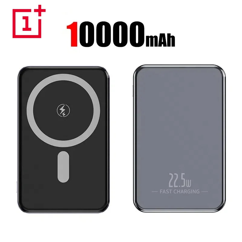 OnePlus 50000mAh Magnetic Power Bank Magnet Wireless Ultra Slim Fast Charge Auxiliary Battery Charging For IPhone Samsung Xiaomi