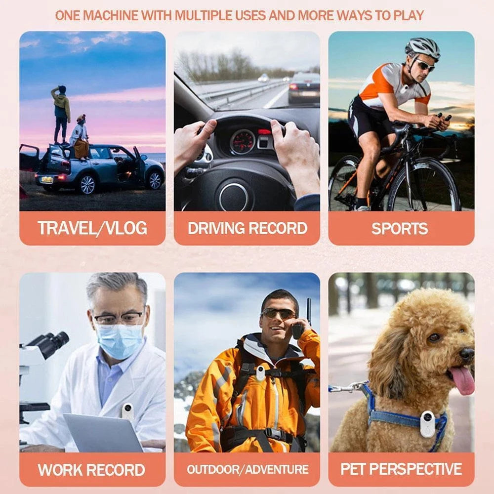 4K Bodycam Action Bike Camera Integrated Helmet Handlebar Motorcycle Road Sport Cam Battery Body Mini Full Hd Sports Action Wifi