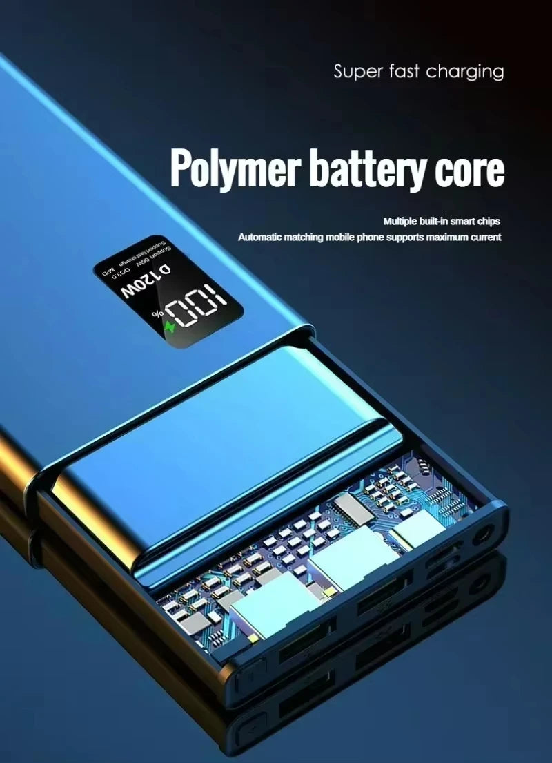 Oneplus 120W 50000mAh Power Bank High Capacity Fast Charging Powerbank Portable Battery Charger For Iphone Samsung Huawei Xiaomi