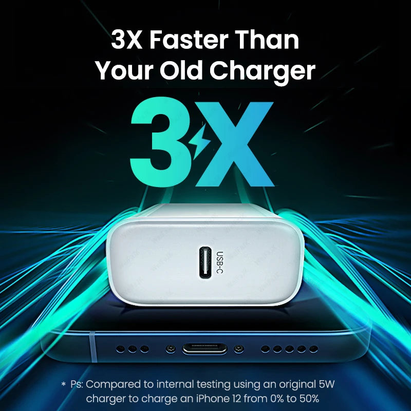 Original 30W Type C Quick Charger For iPhone 16 15 14 13 12 11 Pro Max Mini X XS XR Plus Magsafes Fast Charging Lightnings Cable