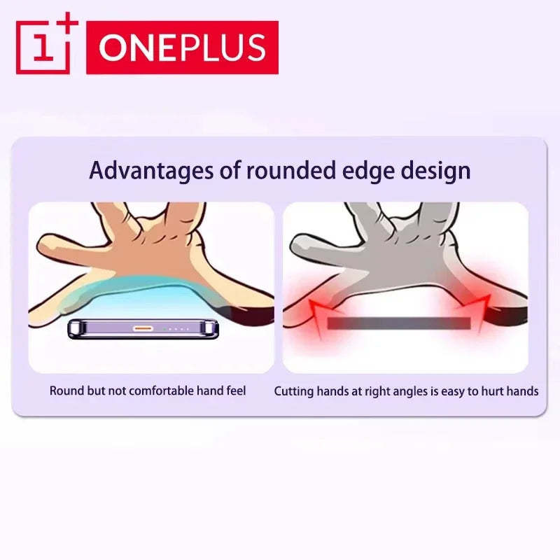 OnePlus 50000mAh Magnetic Power Bank Magnet Wireless Ultra Slim Fast Charge Auxiliary Battery Charging For IPhone Samsung Xiaomi