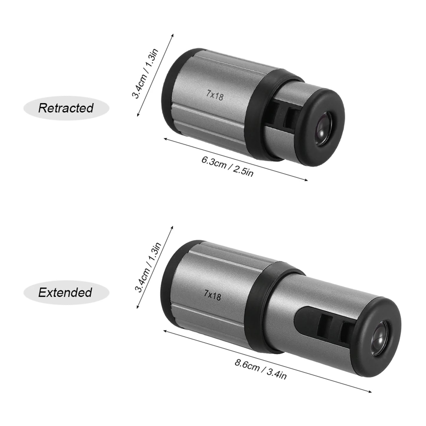 Mini Monocular Monocular Mini Monocular Visionking 7x18 Monocular Mini Compact Monocular Telescope Scope