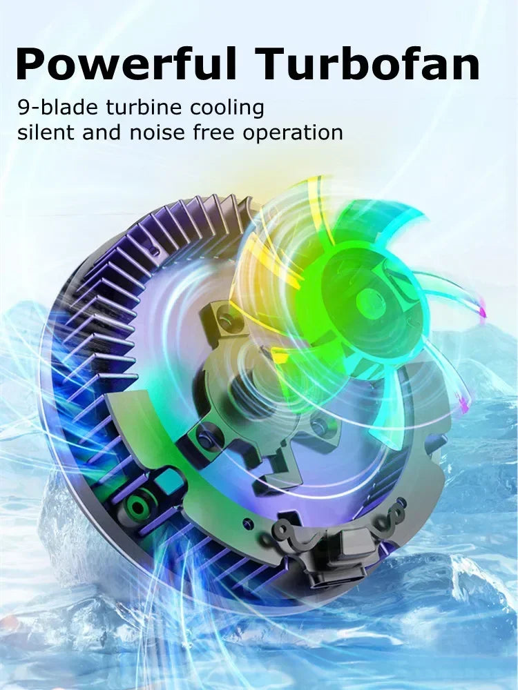 New SL17 Magnetic Display Phones Cooler Back-Clip 2 in 1 Game Cooler Semiconductor Fast Phone Cooling Fan for IOS Android Phone