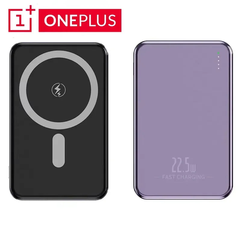 OnePlus 50000mAh Magnetic Power Bank Magnet Wireless Ultra Slim Fast Charge Auxiliary Battery Charging For IPhone Samsung Xiaomi