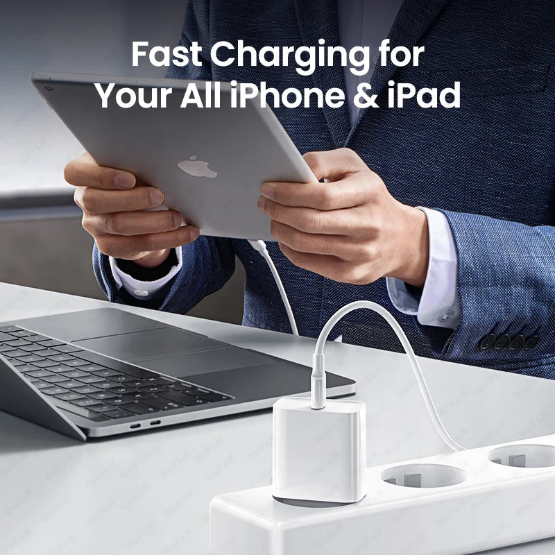 Original 30W Type C Quick Charger For iPhone 16 15 14 13 12 11 Pro Max Mini X XS XR Plus Magsafes Fast Charging Lightnings Cable