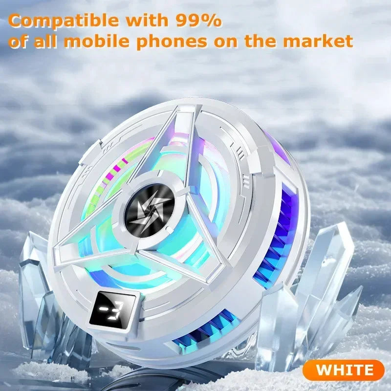 New SL17 Magnetic Display Phones Cooler Back-Clip 2 in 1 Game Cooler Semiconductor Fast Phone Cooling Fan for IOS Android Phone