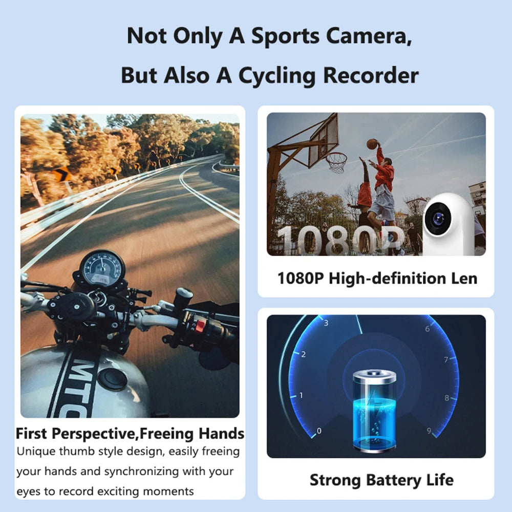 4K Bodycam Action Bike Camera Integrated Helmet Handlebar Motorcycle Road Sport Cam Battery Body Mini Full Hd Sports Action Wifi