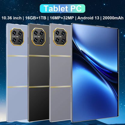 2025 Original  Tablet Android14 Snapdragon888 11Inch HD 16GB+1TB 12000mAh 5G Dual SIM Bluetooth WiFi GPS Tables