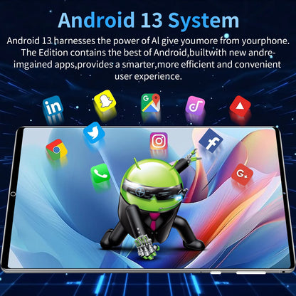 2025 5G Original 10.36Inch Tablet Android 16GB RAM 1TB ROM 12000mAh battery Android 13.0 MTK6797 10-core WiFi Network Dual Sim