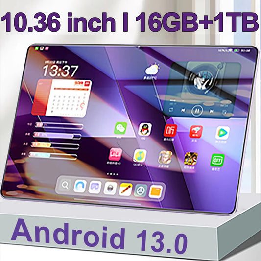 2025 New 5G Global Version Tablet 16GB RAM 1TB ROM 10.36 Inch tablet Android 13.0 Pad 10 CoreTablet PC Dual Wifi Dual SIM Card