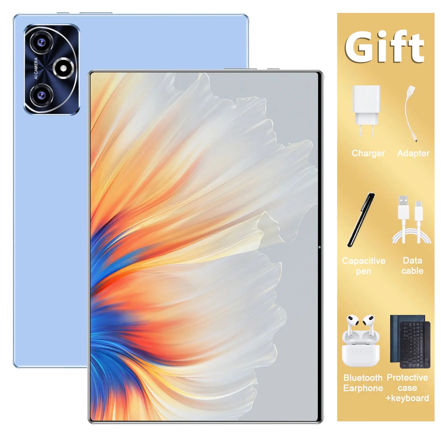 2025 Original  Tablet Android14 Snapdragon888 11Inch HD 16GB+1TB 12000mAh 5G Dual SIM Bluetooth WiFi GPS Tables