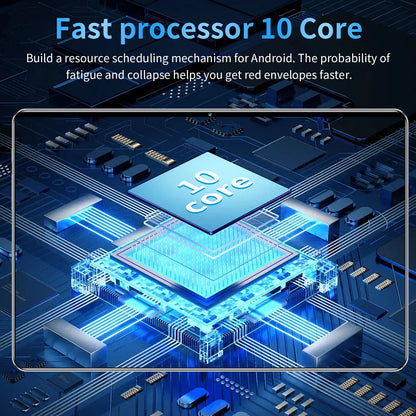2025 New 10.36Inch Original Tablet 16GB Ram 1TB Rom Android13.0 Dual SIM 10 Core 12000mAh Bluetooth WIFI 5G Network Tablet PC