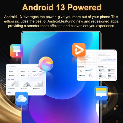 2025 Original  Tablet Android14 Snapdragon888 11Inch HD 16GB+1TB 12000mAh 5G Dual SIM Bluetooth WiFi GPS Tables