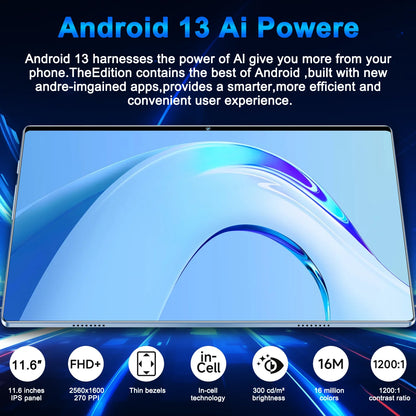 2025 New 5G Tablet 10.36Inch Android 13.0 Tablet MTK6797 16GB RAM 1TB ROM Tablet PC Dual Cameras Dual Sim Card Wifi Type-c
