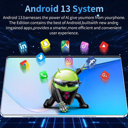 2025 New 10.36Inch Original Tablet 16GB Ram 1TB Rom Android13.0 Dual SIM 10 Core 12000mAh Bluetooth WIFI 5G Network Tablet PC