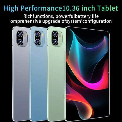 2025 5G Tablet Android 13.0 Brand New 10.36 inch 16GB RAM 1TB ROM Tablet 16MP 32MP 12000mAh 10Core WIFI Bluetooth Network Tablet