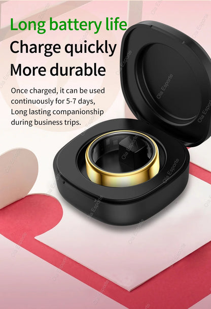 2025 New For Xiaomi Smart Ring Men Women, Heart Rate and Blood Oxygen Monitor Smartring IP68 & 5ATM Waterproof, Multi-sport Mode