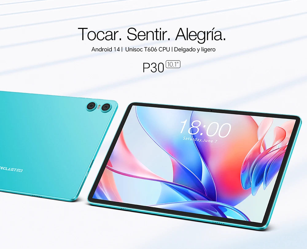 Teclast P30 Android 14 Tablet, 10.1 Inches, Maximum 12 Gb Ram, 128Gb Rom, 1280X800 Ips, Unisoc T606, 8 Cores, 6000 Mah