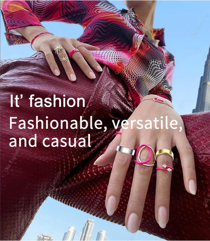 2025 New For Xiaomi Smart Ring Men Women, Heart Rate and Blood Oxygen Monitor Smartring IP68 & 5ATM Waterproof, Multi-sport Mode
