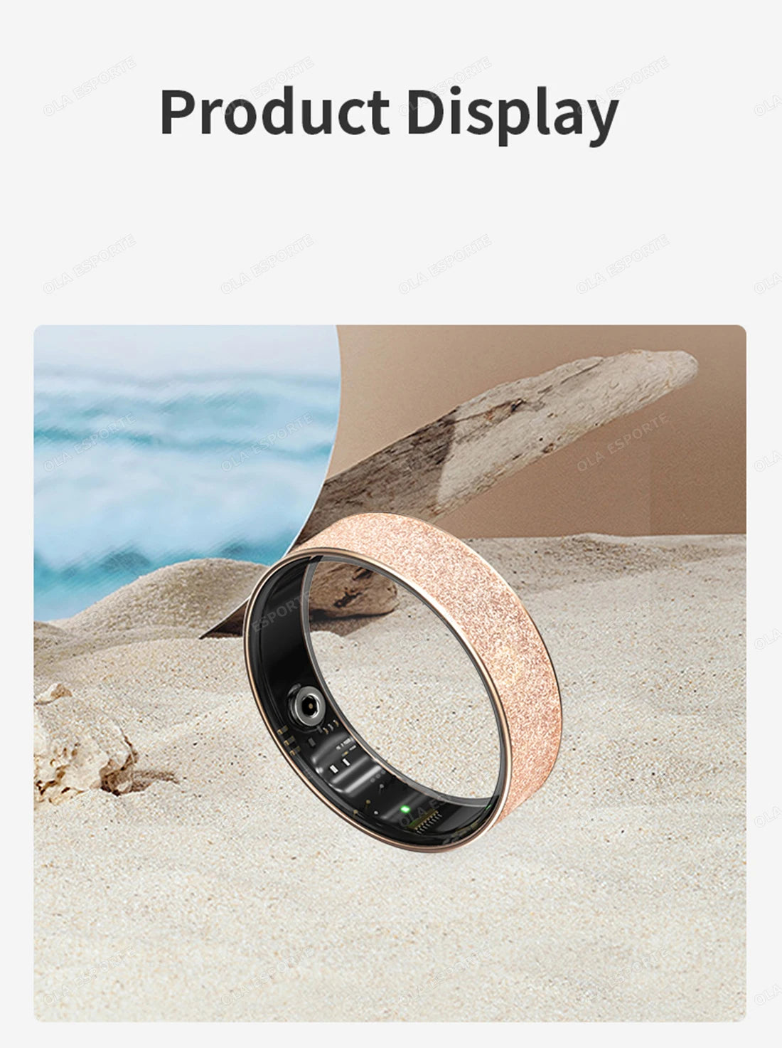 New Smart Ring with Charging Case for men women,Health and Sleep Monitor,iP68 & 5ATM Waterproof,Multi-sport Mode,For Android ios