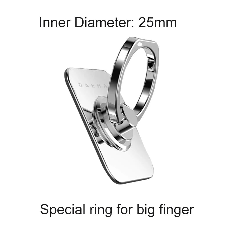 DEAHAN 304 Stainless steel finge ring cell phone holder stand 360 Adjustable hook Ring finger Kickstand For smartphone Bracket
