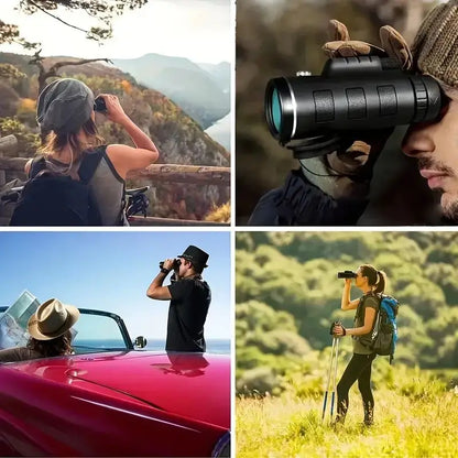10x40 High Power Monocular for Smartphone, HD Telescope for Adults, Bird Watching, Hunting, Travel, Camping & Stargazing