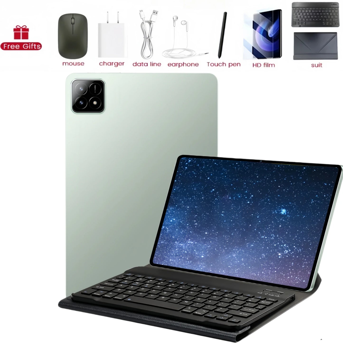 2025 Global Version PAD 7S Pro Snapdragon 8GEN2 Android 14 Tablet 11Inch HD 22GB+2TB 20000 mAh 5G Dual SIM Wifi Tables PC