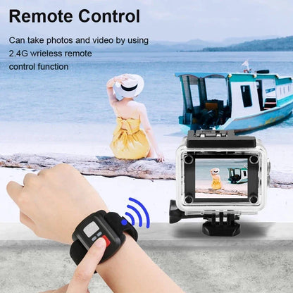 Helmet Video Recording Camera Sports Cameras Outdoor Cam 4K Action Camera 1080P/30FPS WiFi 2.0" 170D Underwater Waterproof
