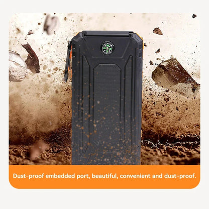ONEPLUS 50000mAh Solar Power Bank Portable Charging Poverbank External Battery Charger Strong Light LDE Light for iphone Samsung