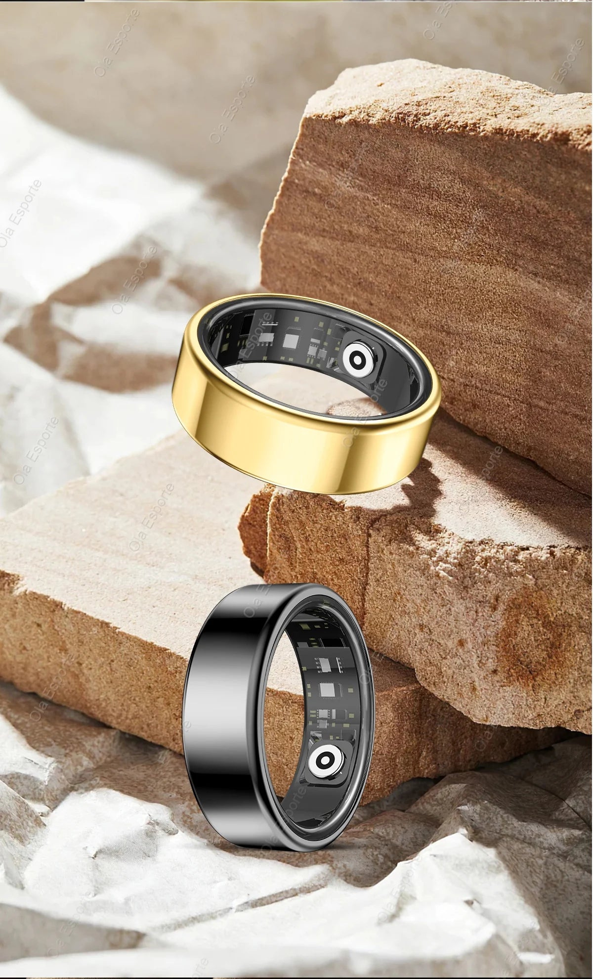 2025 New For Xiaomi Smart Ring Men Women, Heart Rate and Blood Oxygen Monitor Smartring IP68 & 5ATM Waterproof, Multi-sport Mode
