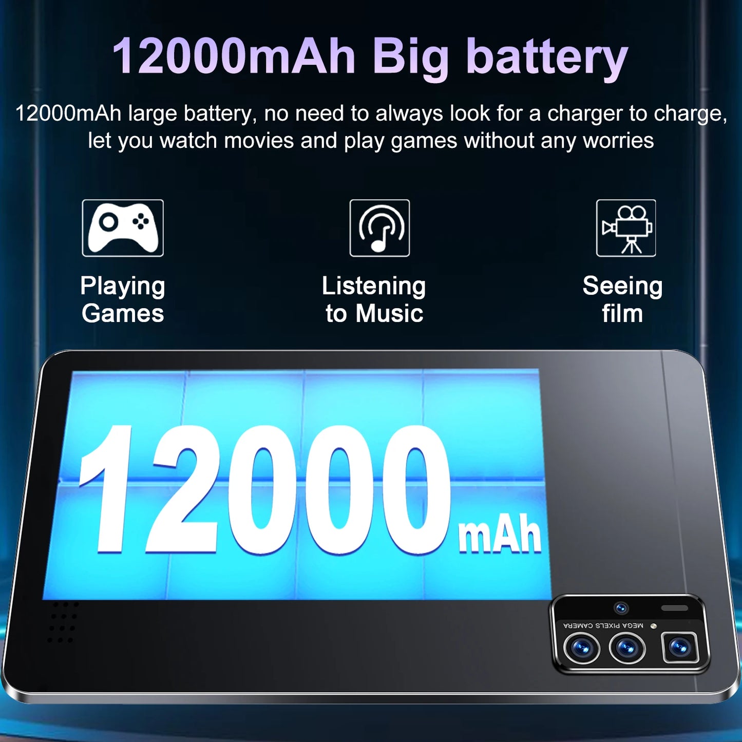 2025 New 5G Tablet 10.36Inch Android 13.0 Tablet MTK6797 16GB RAM 1TB ROM Tablet PC Dual Cameras Dual Sim Card Wifi Type-c