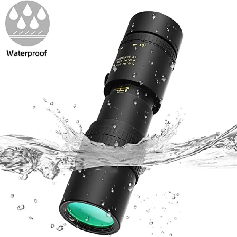 10-300x40 Zoom Telescope HD Portable Strong Binoculars Long Range Professional Monocular Low Night Vision For Hunting Camping