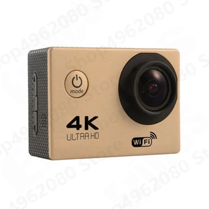 Action Camera 4K Ultra HD Waterproof 2.0-inch Screen WiFi Remote Control 30fps/170D Underwater Helmet Sports Go Video Camera Pro