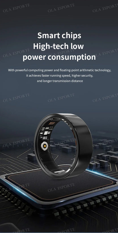 2025 New For Xiaomi Men Smart Ring Women, Heart Rate and Blood Oxygen Monitor Smartring IP68 & 5ATM Waterproof, Multi-sport Mode