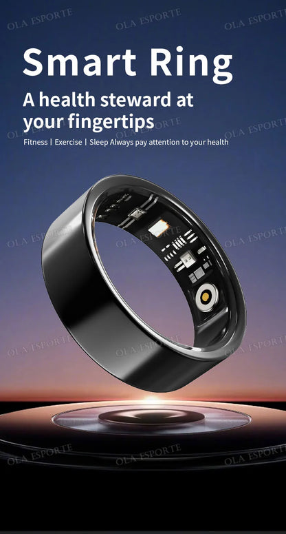 2025 New For Xiaomi Men Smart Ring Women, Heart Rate and Blood Oxygen Monitor Smartring IP68 & 5ATM Waterproof, Multi-sport Mode