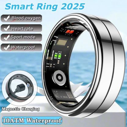 For Xiaomi Smart Ring Blood Pressure Heart Rate Monitoring Smartring IP68 & 5ATM Waterproof Multi-sport Mode Smartring Man Women