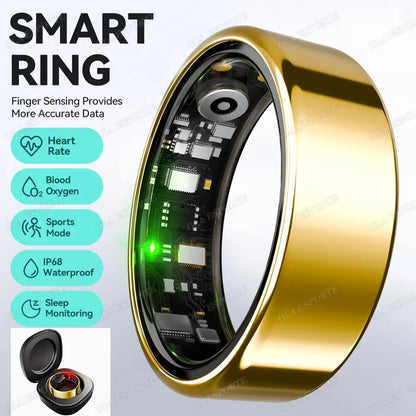 For Xiaomi Smart Ring Men Women Bluetooth Monitor Blood HeartRate Blood Oxygen Monitor Smartring MultiSport 5ATM Waterproof 2025