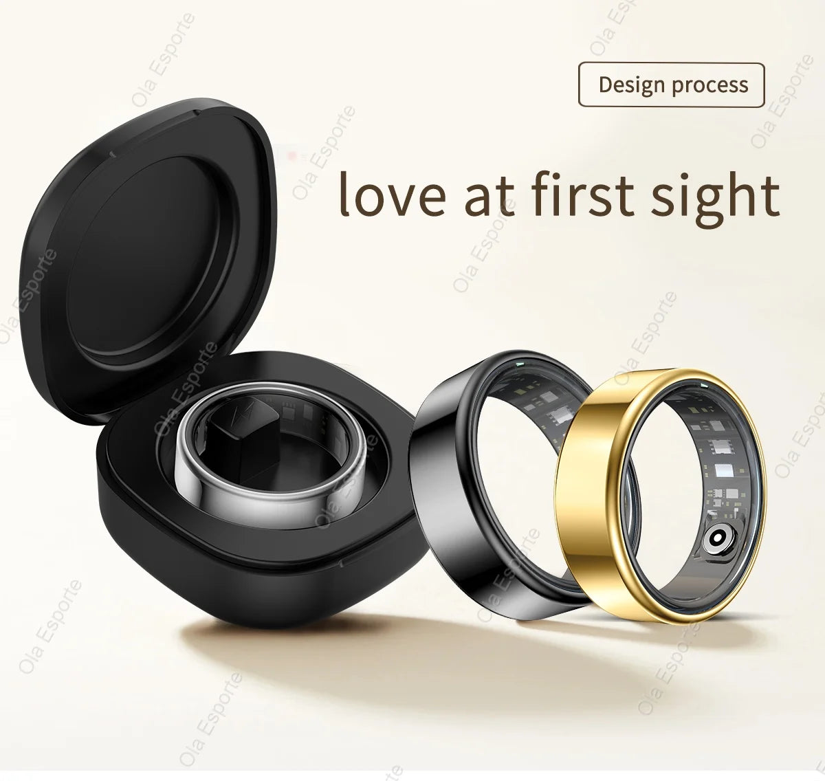 2025 New For Xiaomi Smart Ring Men Women, Heart Rate and Blood Oxygen Monitor Smartring IP68 & 5ATM Waterproof, Multi-sport Mode