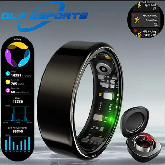 For Xiaomi Smart Ring Men Women Bluetooth Monitor Blood HeartRate Blood Oxygen Monitor Smartring MultiSport 5ATM Waterproof 2025