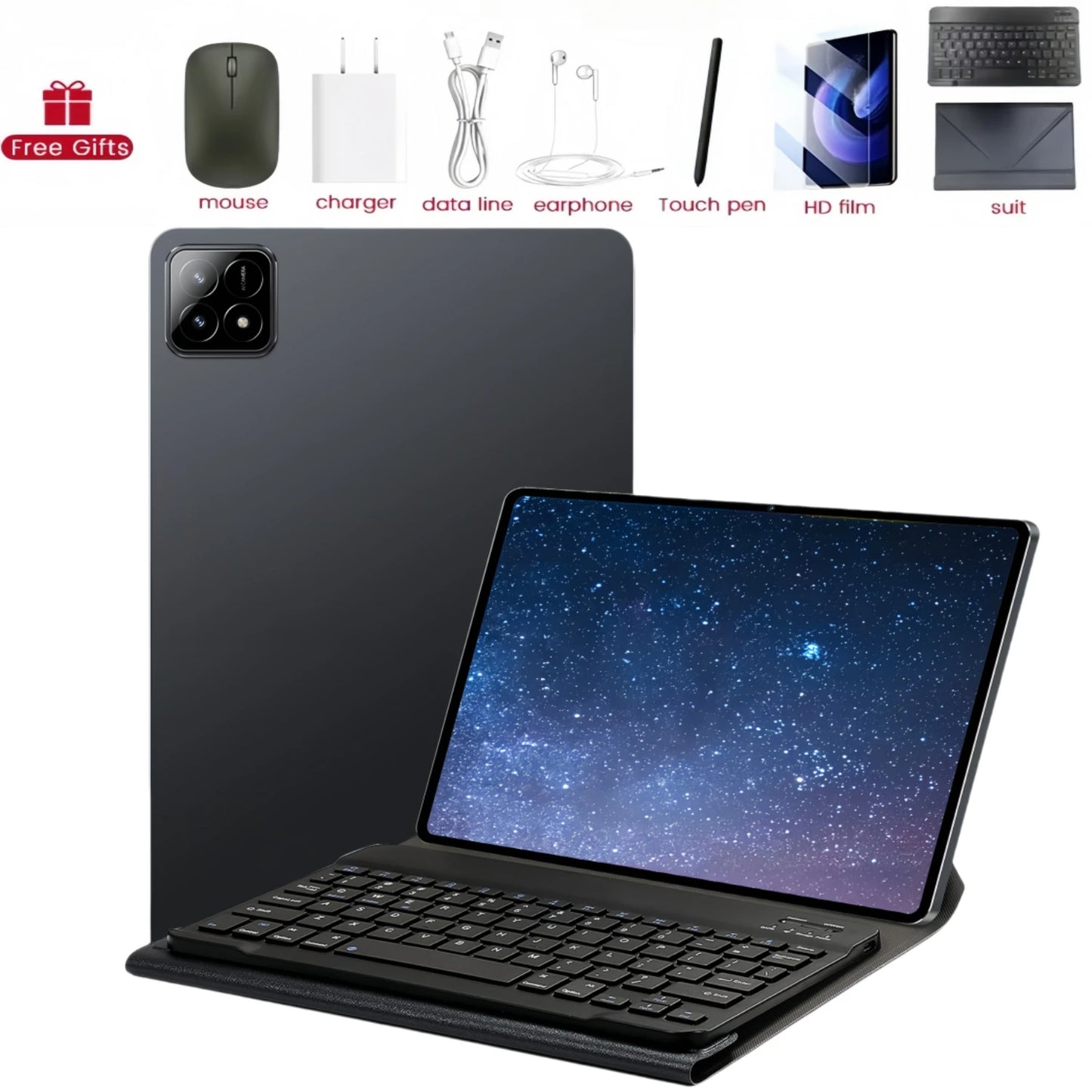 2025 Global Version PAD 7S Pro Snapdragon 8GEN2 Android 14 Tablet 11Inch HD 22GB+2TB 20000 mAh 5G Dual SIM Wifi Tables PC