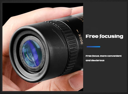 10-300X Zoom Metal HD Bak4 Powerful Binoculars Long Range Quality Portable Professional Telescope Monocular for Hunting